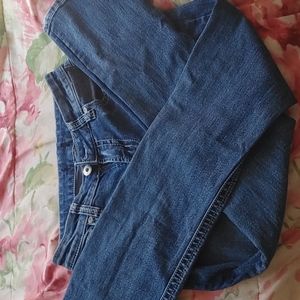 Navy blue skinny jeans extra small from Warehouse